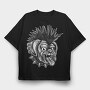 Bulldog Punk, Tricou Oversize Barbati (Unisex)