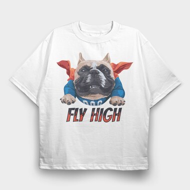 Bulldog Superfly, Tricou Oversize Barbati (Unisex)
