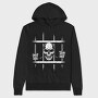 Prison Skull, Hanorac Oversize Barbati (Unisex)
