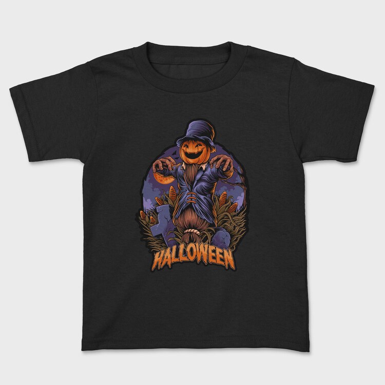 Pumpkin Scarecrow Halloween, Tricou Copii