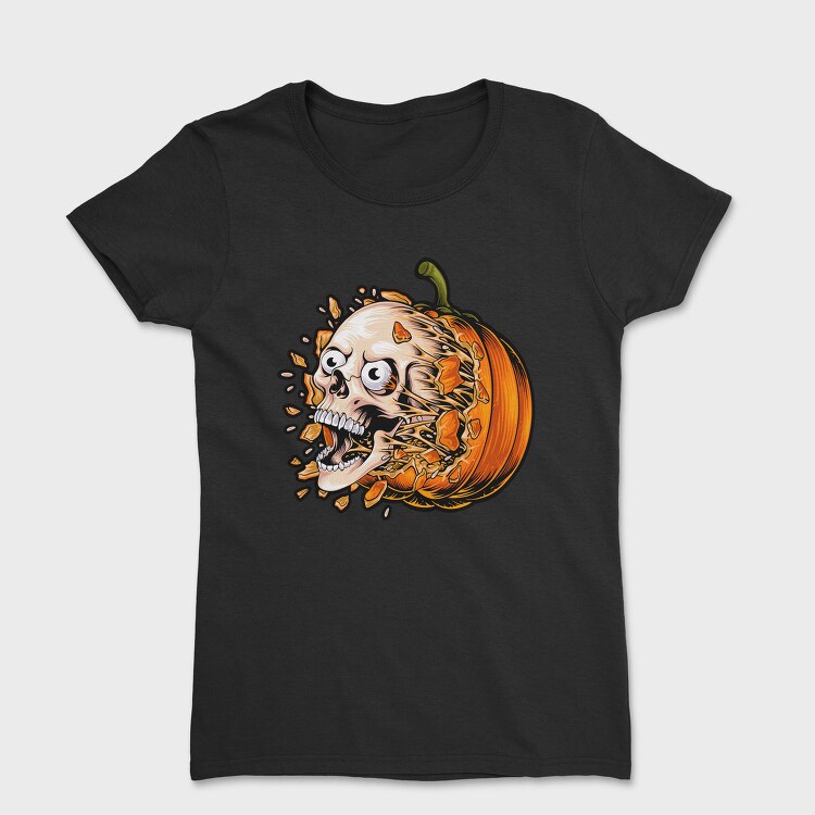 Pumpkin Skull Feast, Tricou Femei