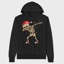 Skeleton Santa Dab, Hanorac Oversize Barbati (Unisex)