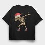 Skeleton Santa Dab, Tricou Oversize Barbati (Unisex)