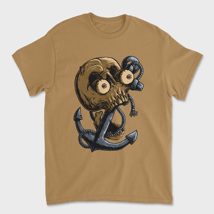 Skull Anchor, Tricou Barbati (Unisex)