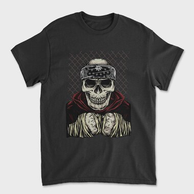 Skull Bandana Fence, Tricou Barbati (Unisex)