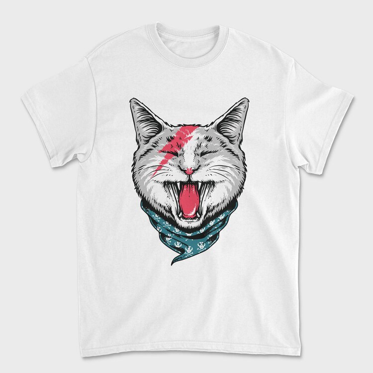 Skull Bandit Cat, Tricou Barbati (Unisex)
