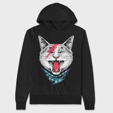 Skull Bandit Cat, Hanorac Oversize Barbati (Unisex)