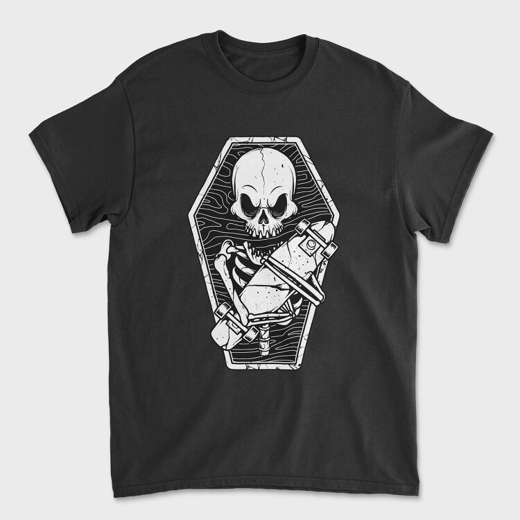 Skull Coffin Cross, Tricou Barbati (Unisex)