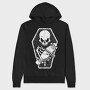 Skull Coffin Cross, Hanorac Oversize Barbati (Unisex)