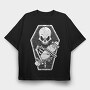 Skull Coffin Cross, Tricou Oversize Barbati (Unisex)