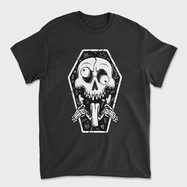 Skull Coffin Vibes, Tricou Barbati (Unisex)