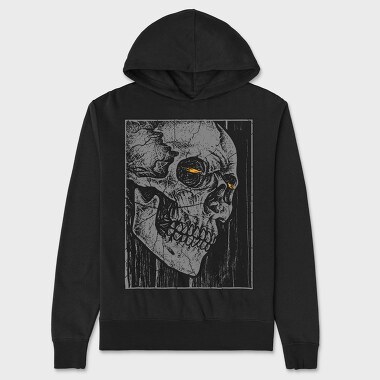Skull Eyes Glow, Hanorac Oversize Barbati (Unisex)