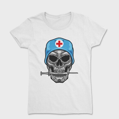 Skull Nurse Syringe, Tricou Femei