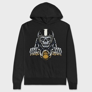 Skull Rider, Hanorac Oversize Barbati (Unisex)