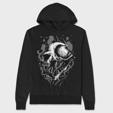 Skull Smoke, Hanorac Oversize Barbati (Unisex)
