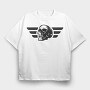 Skull Wings, Tricou Oversize Barbati (Unisex)