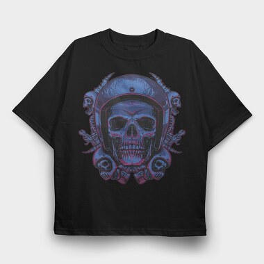 Skullmechhelmet, Tricou Oversize Barbati (Unisex)