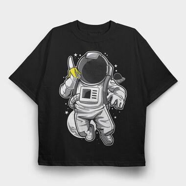 Space Banana, Tricou Oversize Barbati (Unisex)