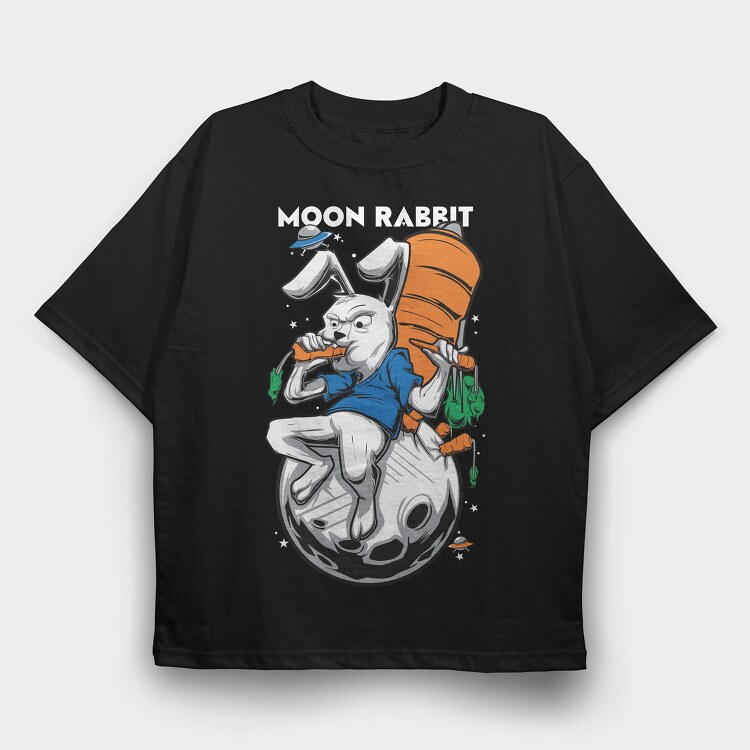 Space Carrot Ride, Tricou Oversize Barbati (Unisex)