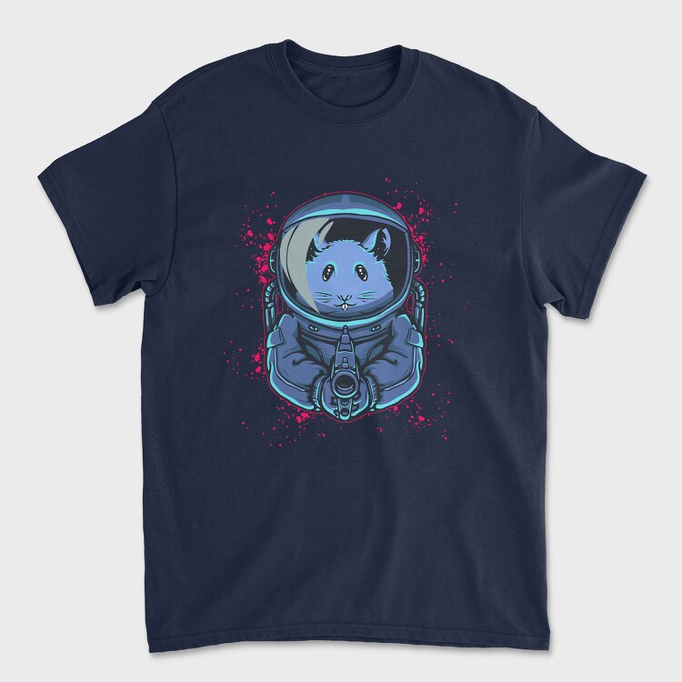 Space Cat Astronaut, Tricou Barbati (Unisex)