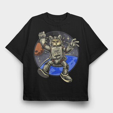 Space Otter Explorer, Tricou Oversize Barbati (Unisex)