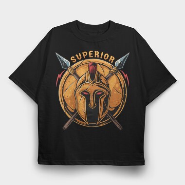 Spartan Superior, Tricou Oversize Barbati (Unisex)