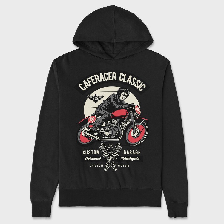 Caferacer Classic Garage, Hanorac Oversize Barbati (Unisex)