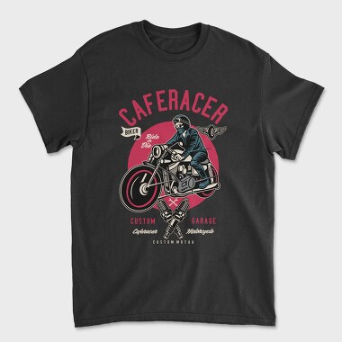 Caferacer Garage, Tricou Barbati (Unisex)