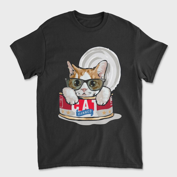 Canned Cat Cool, Tricou Barbati (Unisex)