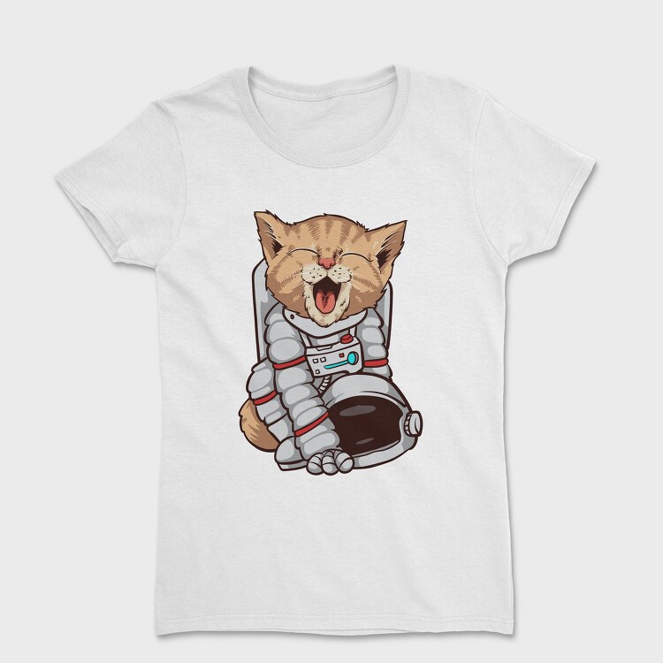Cat Astronaut Space, Tricou Femei