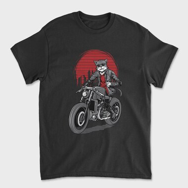 Cat Rider, Tricou Barbati (Unisex)