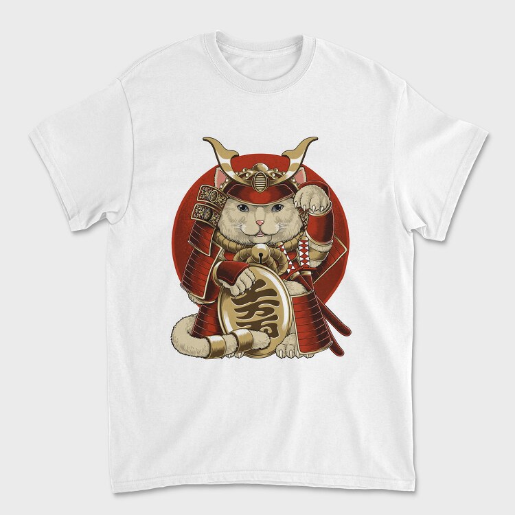 Cat Samurai Armor, Tricou Barbati (Unisex)
