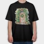 Christmas Door Wreath, Tricou Oversize Barbati (Unisex)