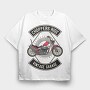 Choppers Ride Garage, Tricou Oversize Barbati (Unisex)