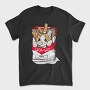 Cigarette Cat Warning, Tricou Barbati (Unisex)