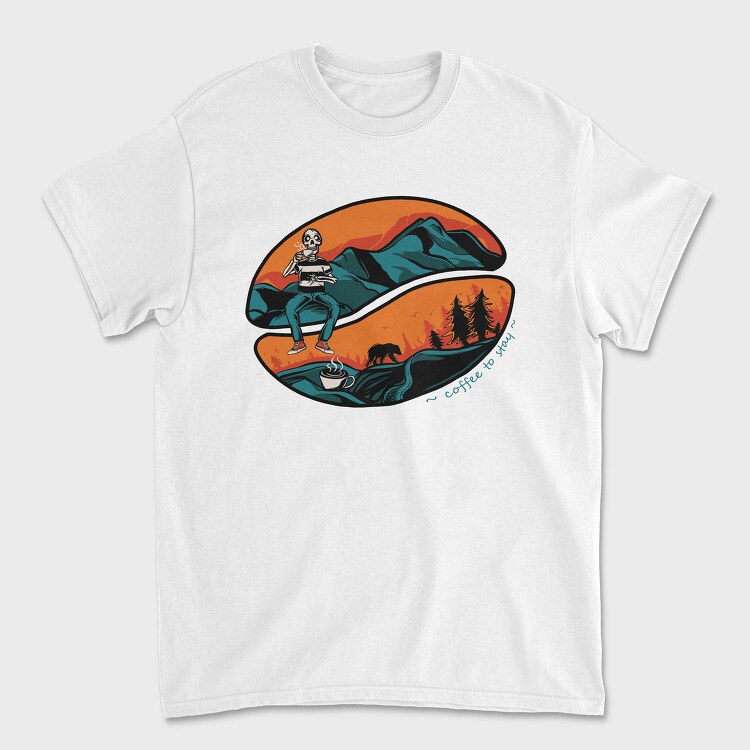 Coffee To Stay, Tricou Barbati (Unisex)