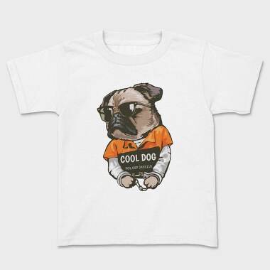 Cool Dog In Cuffs, Tricou Copii