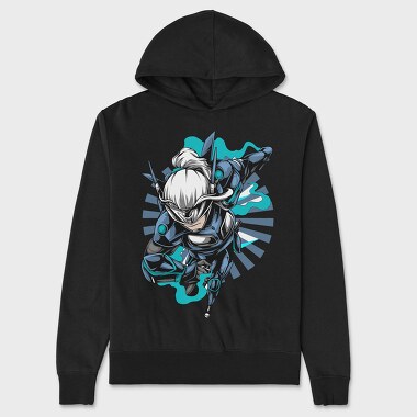 Cyber Ninja, Hanorac Oversize Barbati (Unisex)