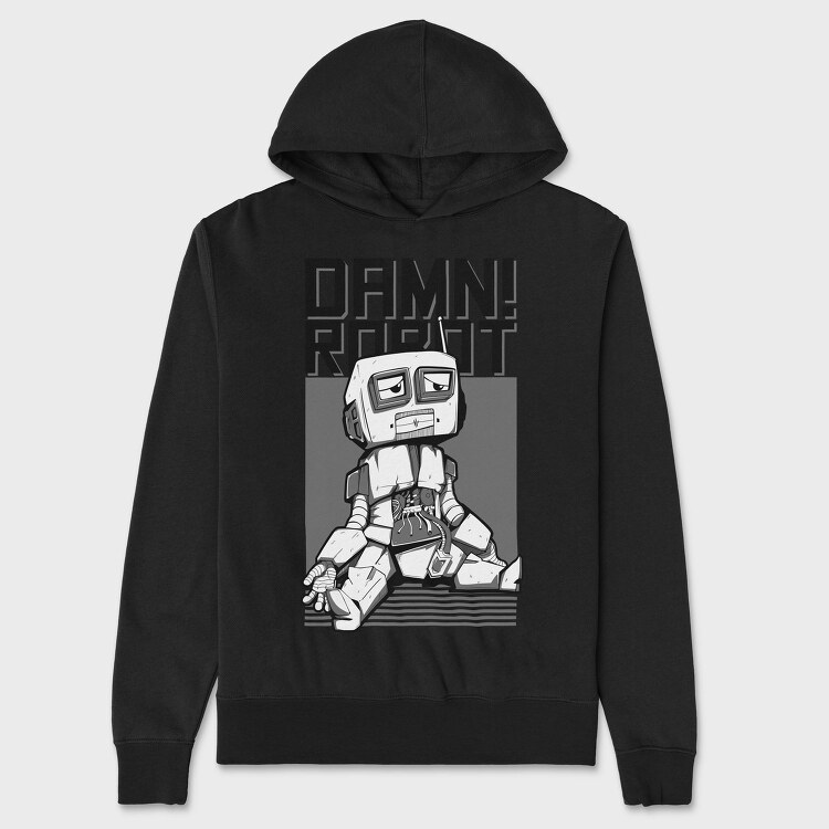 Damn Robot, Hanorac Oversize Barbati (Unisex)