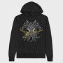 Demon Skull Glow, Hanorac Oversize Barbati (Unisex)