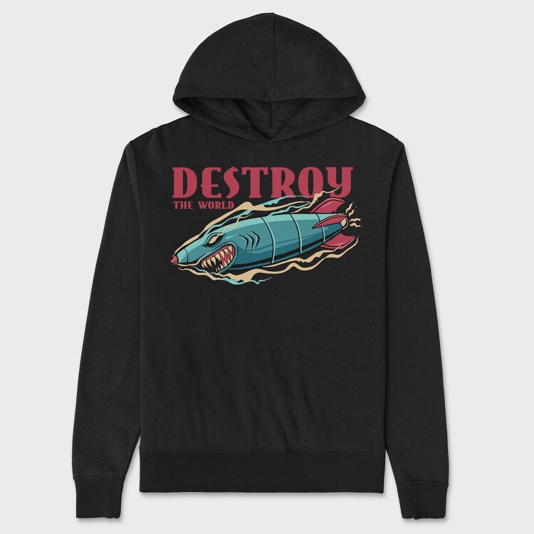 Destroy The World, Hanorac Oversize Barbati (Unisex)