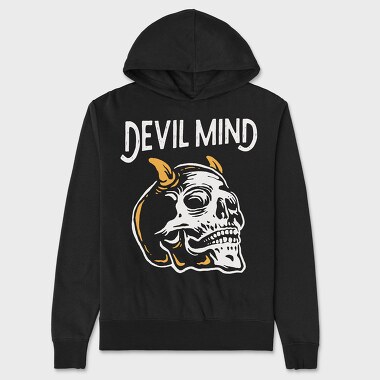 Devil Mind Cat, Hanorac Oversize Barbati (Unisex)