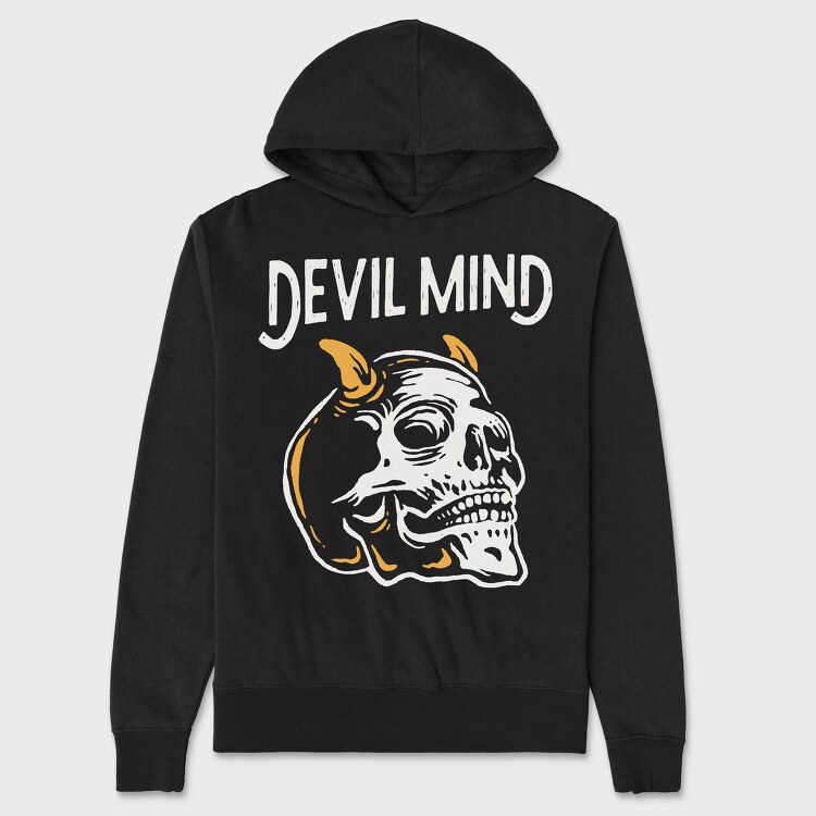 Devil Mind Cat, Hanorac Oversize Barbati (Unisex)