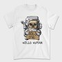 Dog Astronaut Hello, Tricou Barbati (Unisex)