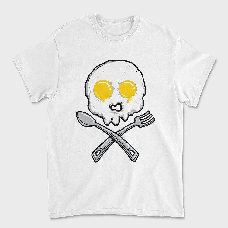 Eggy Skull, Tricou Barbati (Unisex)
