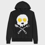 Eggy Skull, Hanorac Oversize Barbati (Unisex)