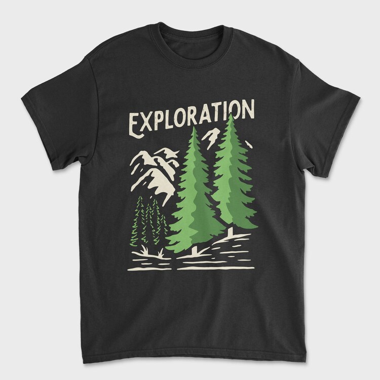 Exploration Evergreen, Tricou Barbati (Unisex)