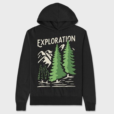 Exploration Evergreen, Hanorac Oversize Barbati (Unisex)