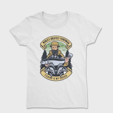 Fishing Cardio Fisherman, Tricou Femei