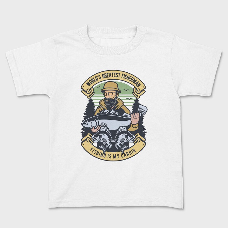 Fishing Cardio Fisherman, Tricou Copii